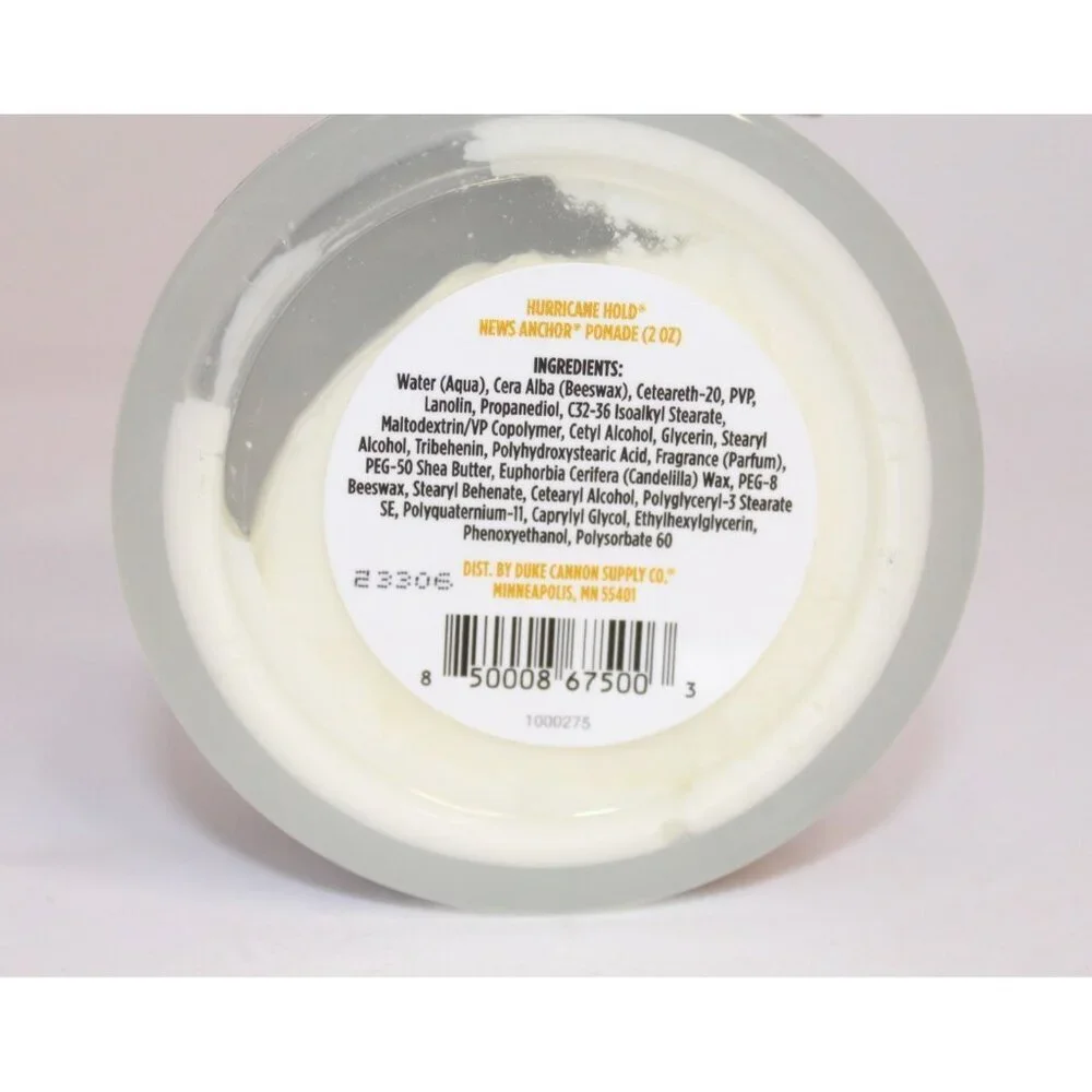 Duke Cannon Hurricane Hold News Anchor Pomade Max. Hold Matt Finish 2‎ oz New